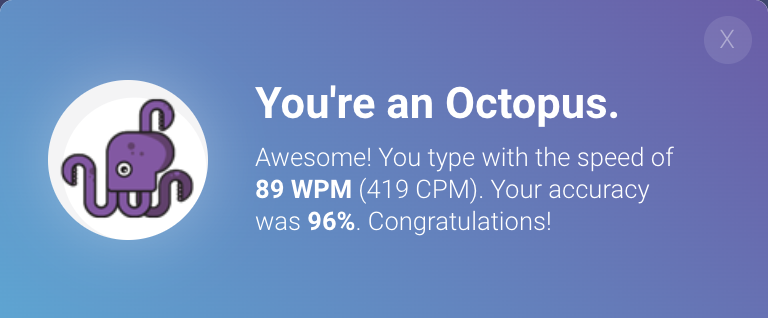 89 WPM